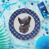 Amerikaanse Borden met pride Paper Papieren Bordje (Feest)