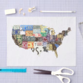 Amerikaanse borden  tissuepapier (Craft)