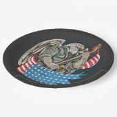 Amerikaanse Borden voor Eagle Paper Papieren Bordje (Gekanteld)