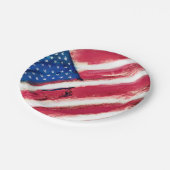 Amerikaanse Borden voor vlaggenpapier Papieren Bordje (Gekanteld)
