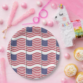 Amerikaanse Borden voor vlaggenpapier Papieren Bordje (Feest)