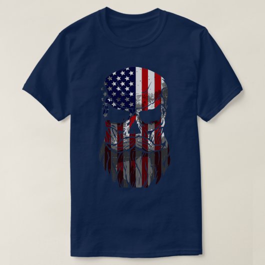 Amerikaanse borstschedel Classic TShirt (Design voorkant)