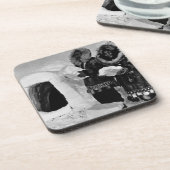  Amerikaanse bouwbedrijven Alaska igloo Bier Onderzetter (Linkerzijde)