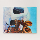 Amerikaanse bouwbedrijven Alaska igloo Legpuzzel (Horizontaal)