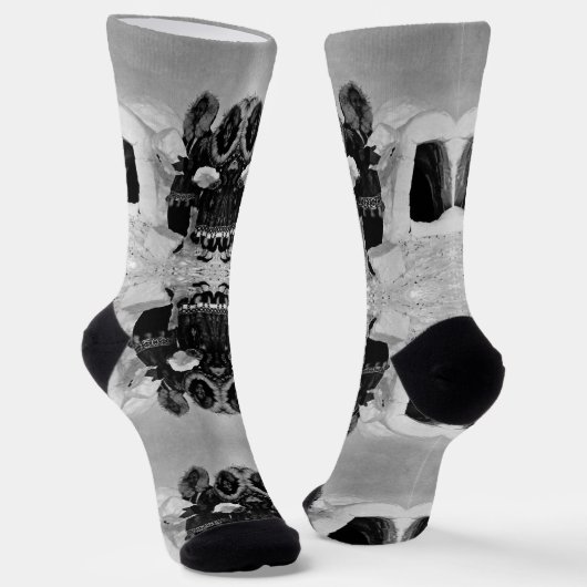  Amerikaanse bouwbedrijven Alaska igloo Sokken (Gebogen)