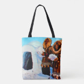 Amerikaanse bouwbedrijven Alaska igloo Tote Bag (Achterkant)