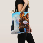 Amerikaanse bouwbedrijven Alaska igloo Tote Bag (Dichtbij)