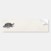  Amerikaanse Box Tortoise - Turtle Sjabloon Bumpersticker (Voorkant)