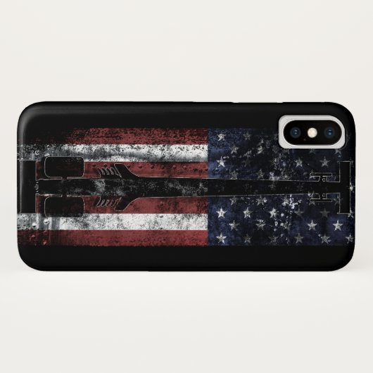 AMERIKAANSE BRANDSTOF NITRO STIJL Case-Mate iPhone CASE (Achterkant (horizontaal))
