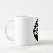 Amerikaanse brandweerman Bold Black and White Koffiemok (Links)