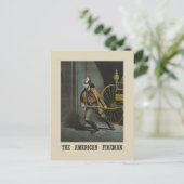  Amerikaanse brandweerman Briefkaart (Staand voorkant)