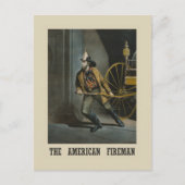  Amerikaanse brandweerman Briefkaart (Voorkant)
