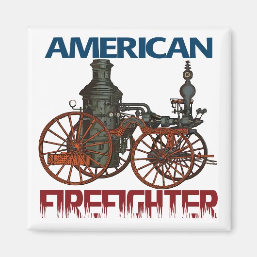 Amerikaanse brandweerman magneet (Voorkant)