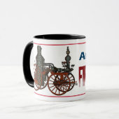 Amerikaanse brandweerman mok (Voorkant links)