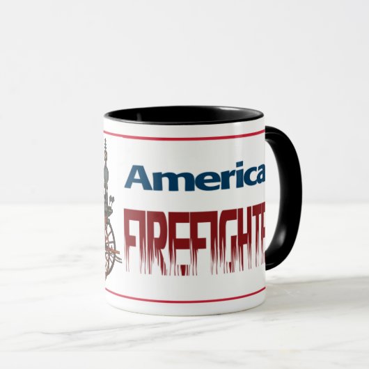 Amerikaanse brandweerman mok (Voorkant rechts)