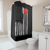 Amerikaanse brandweerman, Rode brandweerman Douchegordijn (In situ)