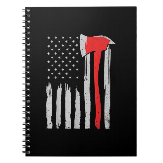 Amerikaanse brandweerman, Rode brandweerman Notitieboek (Voorkant)