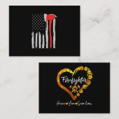 Amerikaanse brandweerman, Rode brandweerman Visitekaartje (Voorkant / Achterkant)