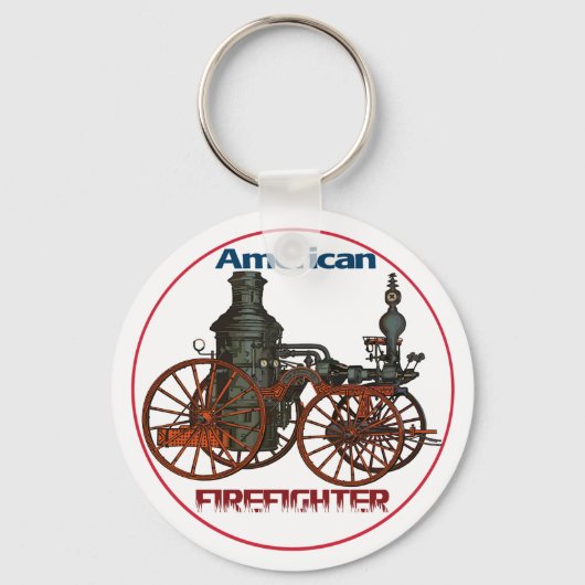Amerikaanse brandweerman sleutelhanger (Voorkant)