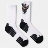 Amerikaanse brandweerman.Vlag van de Verenigde Sta Sokken (Rechts)