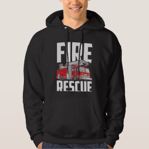 Amerikaanse brandweerman — Zoon Nephew Fire Truc Hoodie