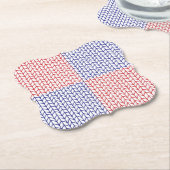 AMERIKAANSE BREI Bracket Papier Onderzetters (Gekanteld)