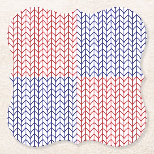 AMERIKAANSE BREI Bracket Papier Onderzetters (Voorkant)