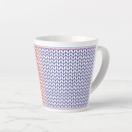 AMERIKAANSE BREI Latte mok (Rechterhoek)