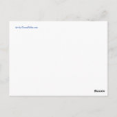 Amerikaanse Briefkaart met rode, witte en blauwe A (Achterkant)