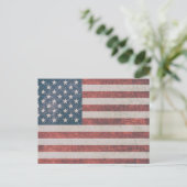 AMERIKAANSE BRIEFKAARTEN MET VLAG (Staand voorkant)