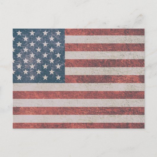AMERIKAANSE BRIEFKAARTEN MET VLAG (Voorkant)