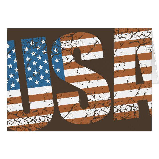  Amerikaanse brieven met de Amerikaanse vlag (Voorkant Horizontaal)