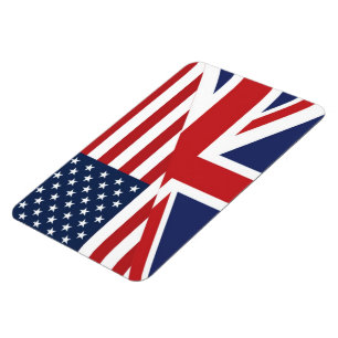 Amerikaanse - Britse gecombineerde vlag Magneet