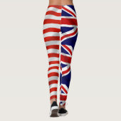 Amerikaanse Britse vlaggen Patriottisch Leggings (Achterkant)