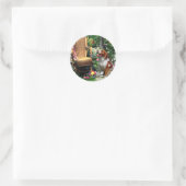 Amerikaanse Brittany Spaniel Art Gifts Ronde Sticker (Tas)