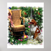 Amerikaanse Brittany Spaniel Art Print (Voorkant)