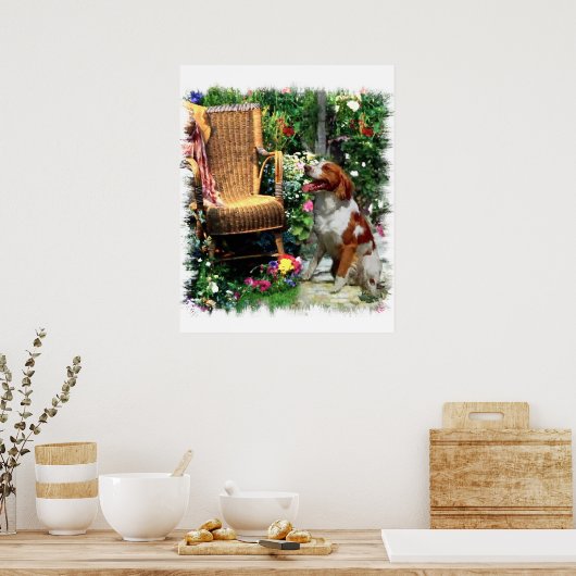 Amerikaanse Brittany Spaniel Art Print (Keuken)