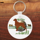 Amerikaanse Brittany Spaniel Cadeaus Sleutelhanger (Voorkant)