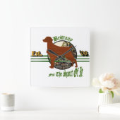 Amerikaanse Brittany Spaniel Gifts Vierkante Klok (Huis)