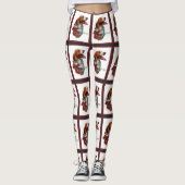 Amerikaanse Brittany Spaniel Kerst Leggings (Voorkant)