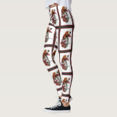 Amerikaanse Brittany Spaniel Kerstmis Leggings (Links)