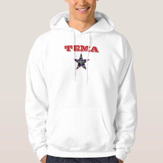 Amerikaanse Broers Mannen Hoodie (Voorkant)