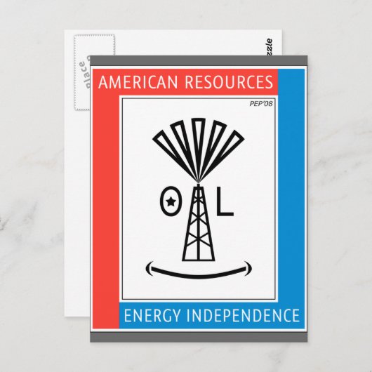 Amerikaanse bronnen briefkaart (Voorkant / Achterkant)