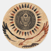 AMERIKAANSE BRONZEN ZEGEL ADELAAR (Voorkant)