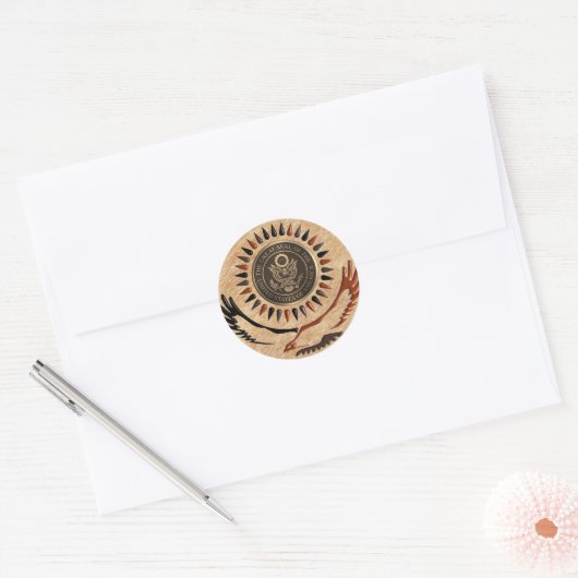 AMERIKAANSE BRONZEN ZEGEL ADELAAR (Envelop)