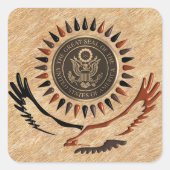 AMERIKAANSE BRONZEN ZEGEL ADELAAR (Voorkant)