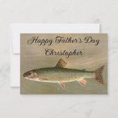 Amerikaanse Brook Trout Fish  Illustratie (Voorkant)