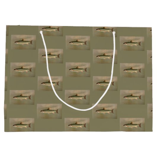 Amerikaanse Brook Trout Fish Illustratie Groot Cadeauzakje (Achterkant)