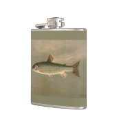 Amerikaanse Brook Trout Fish  Illustratie Heupfles (Links)