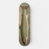 Amerikaanse Brook Trout Fish  Illustratie Persoonlijk Skateboard (Voorkant)